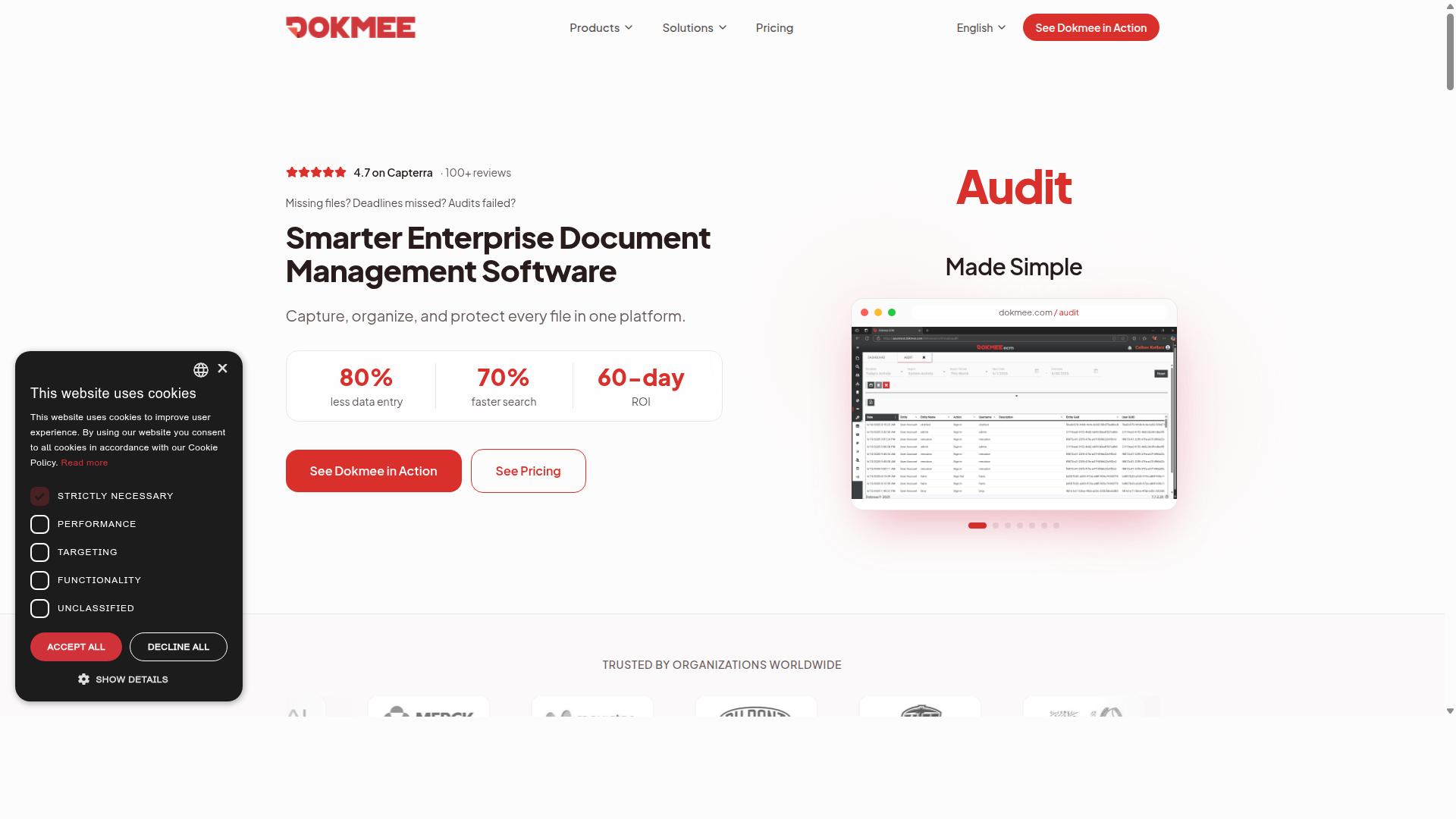 Dokmee ECM website